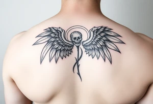 Fallen angel tattoo idea