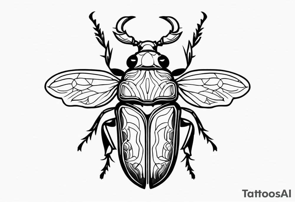 beetle old school tattoo tattoo idea