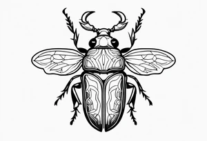 beetle old school tattoo tattoo idea