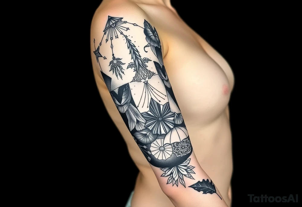 patchwork tattoo design different images tattoo idea