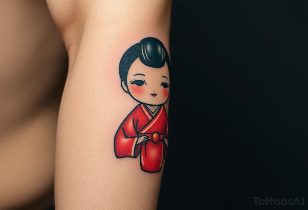 Kokeshi doll tattoo idea