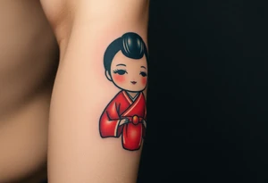 Kokeshi doll tattoo idea