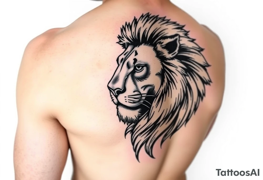 powerful majestic lion for arm cover up tattoo tattoo idea