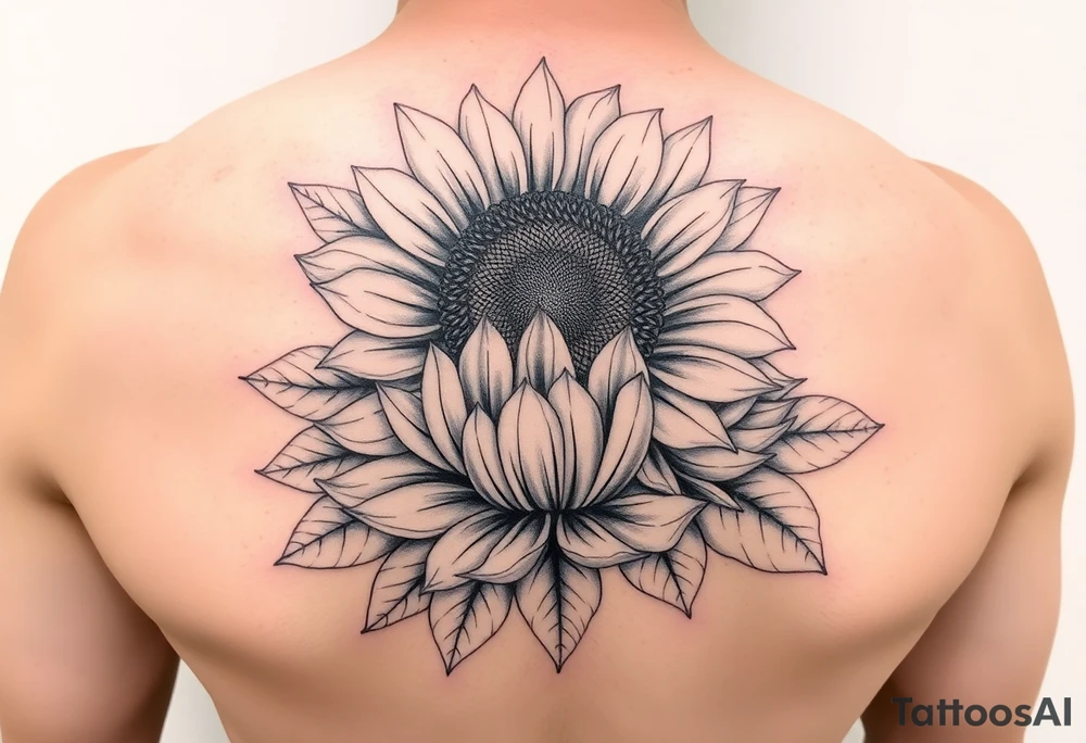 Sunflower, peony, cherry blossom, lotus, Delilah’s tattoo idea