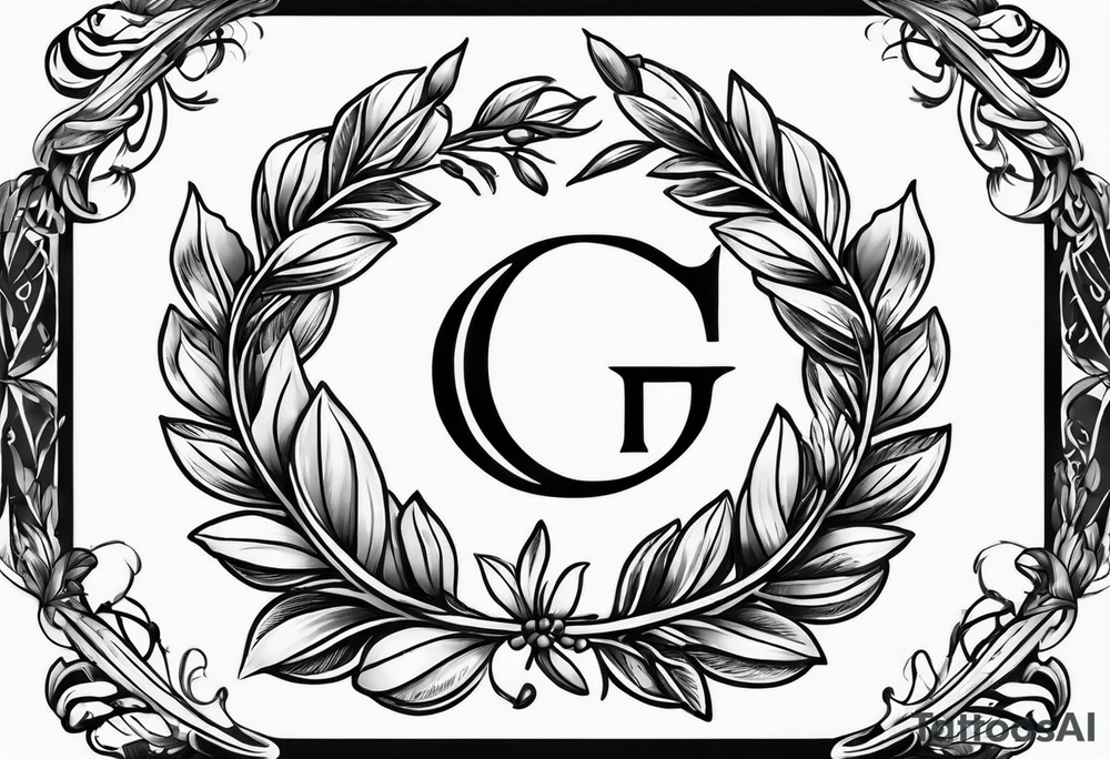 Greek laurel wreath tattoo idea