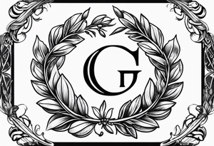 Greek laurel wreath tattoo idea