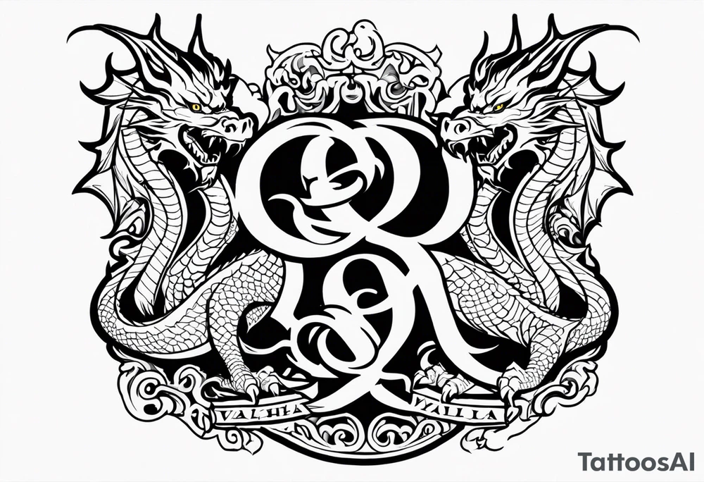 dragon Valhalla tattoo idea