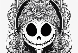 Halo head jack skellington tattoo idea