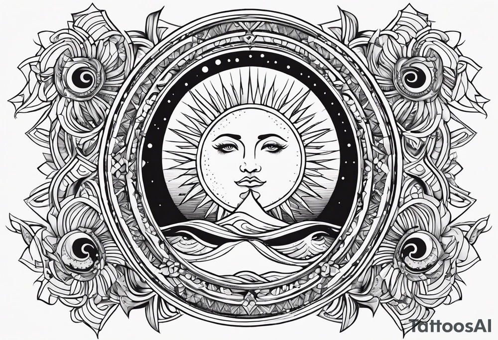 Aquarius sun and Leo rising tattoo idea