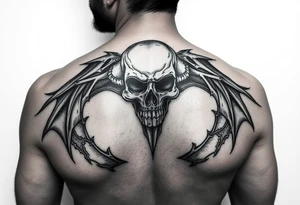 Tattoo in style dark work in horror, dark art, gothic and creepy art. people and all very gothic and scary. tattoo idea