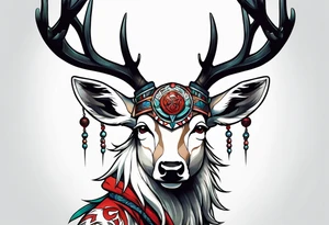 princess mononoke great spirit deer tattoo idea