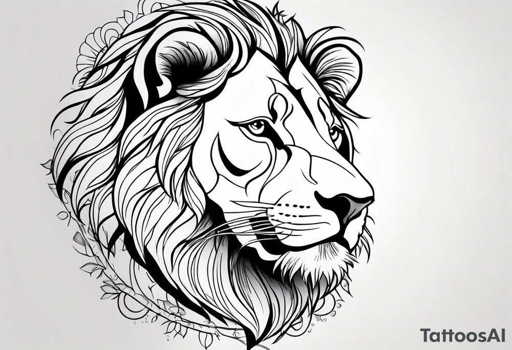 Lion tattoo idea