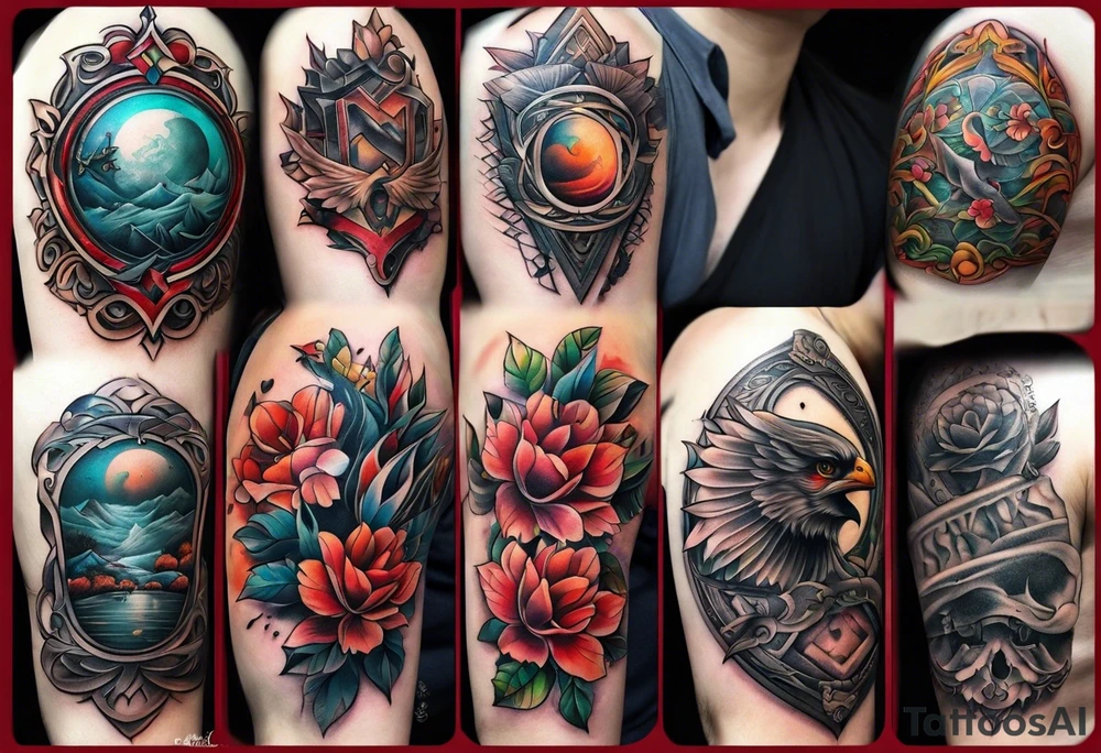 Arm tattoos for family names tattoo idea