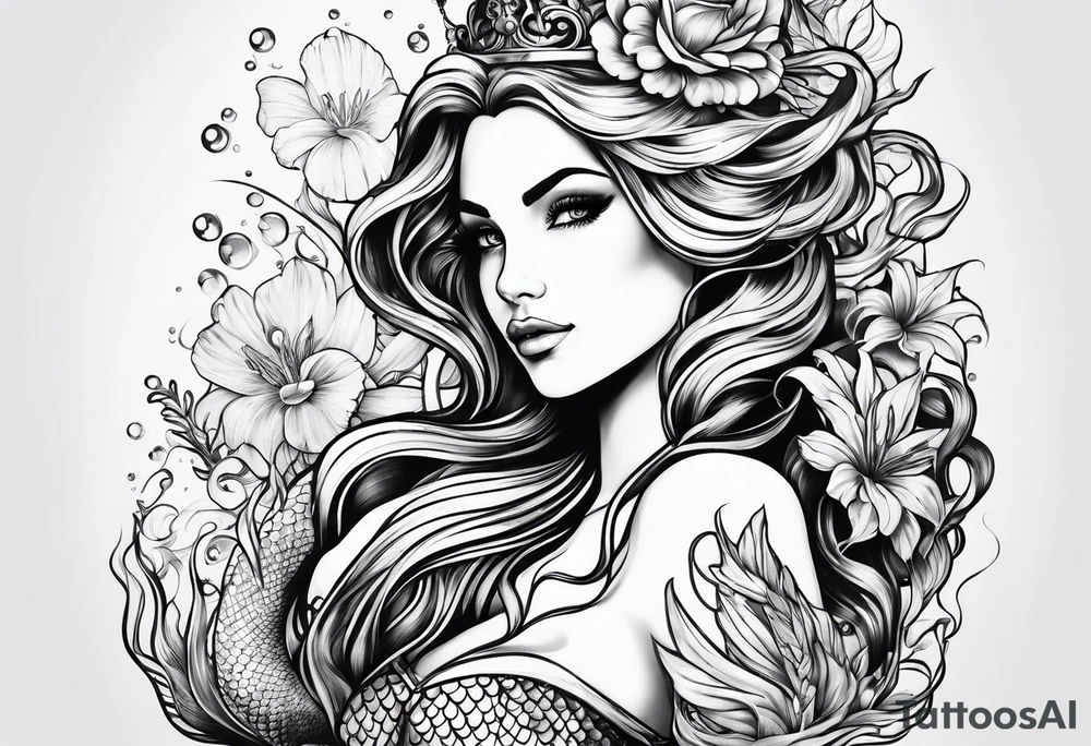 Mermaid tattoo idea