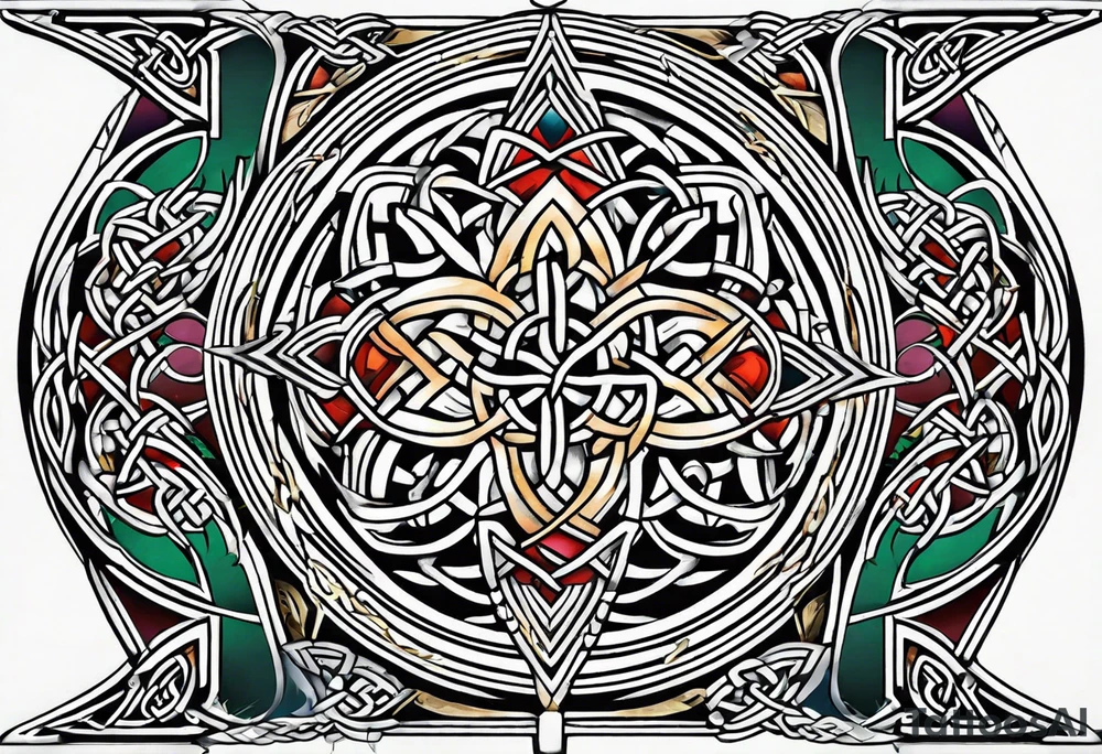 Celtic knot shoulder tattoo tattoo idea