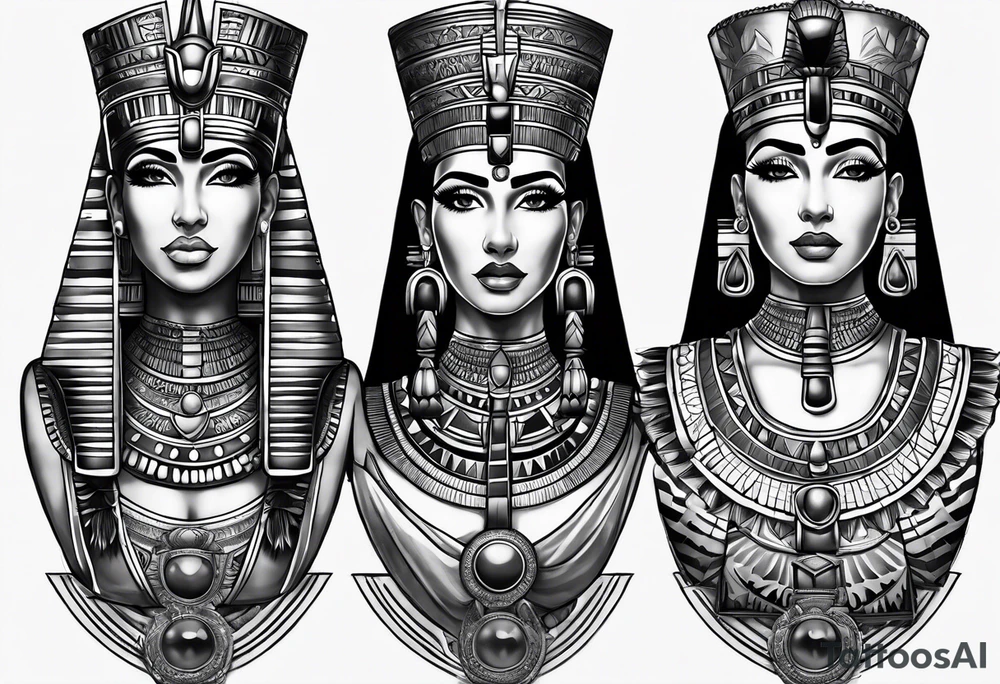 egyptian theme , cleopatra , pyramids, all seeing eye forearm tattoo idea