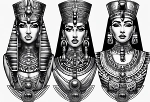 egyptian theme , cleopatra , pyramids,  all seeing eye forearm tattoo idea