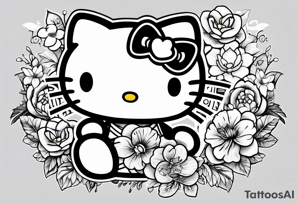 Hello kitty and friends tattoo idea