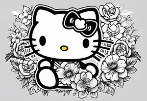 Hello kitty and friends tattoo idea