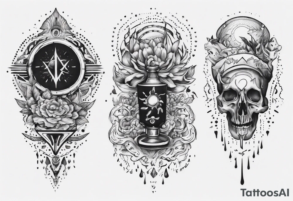filling up an emptiness tattoo idea