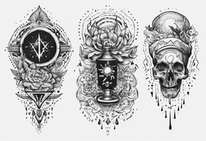 filling up an emptiness tattoo idea
