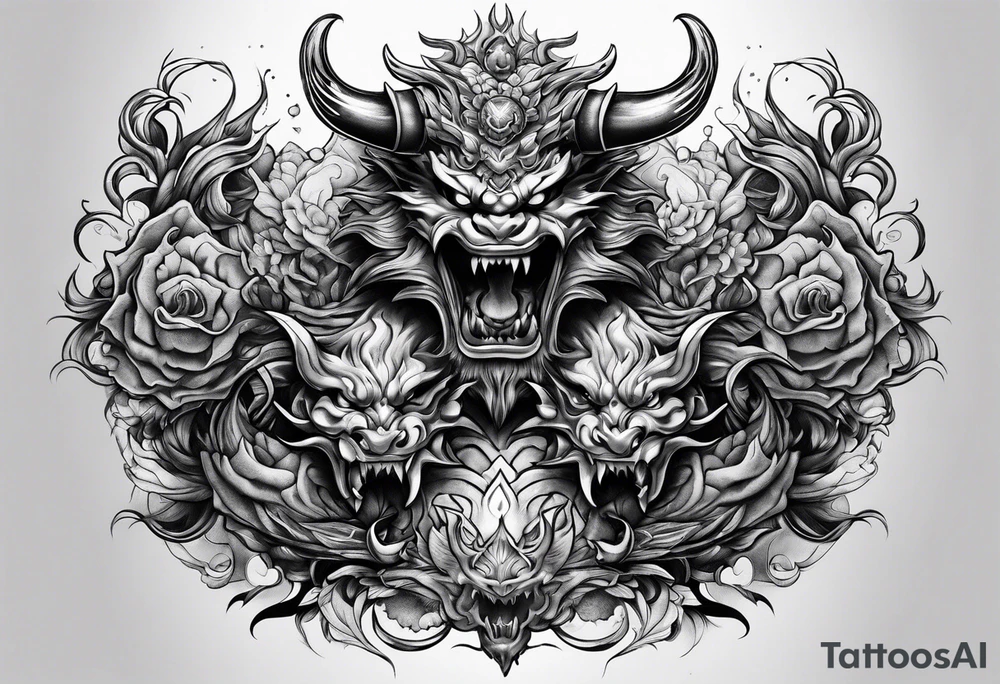 Fighting my own demons tattoo idea