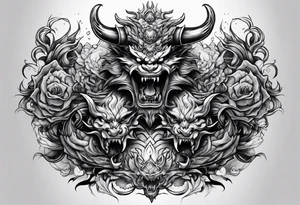 Fighting my own demons tattoo idea