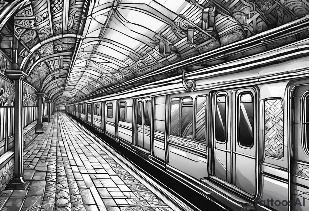 Subway крыша наркотики закат tattoo idea