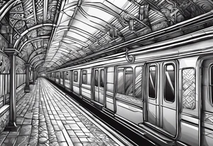 Subway крыша наркотики закат tattoo idea