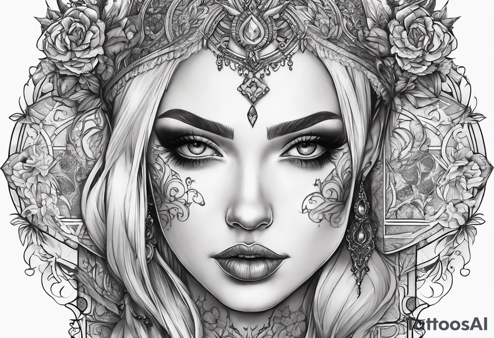 gothic tattoo idea