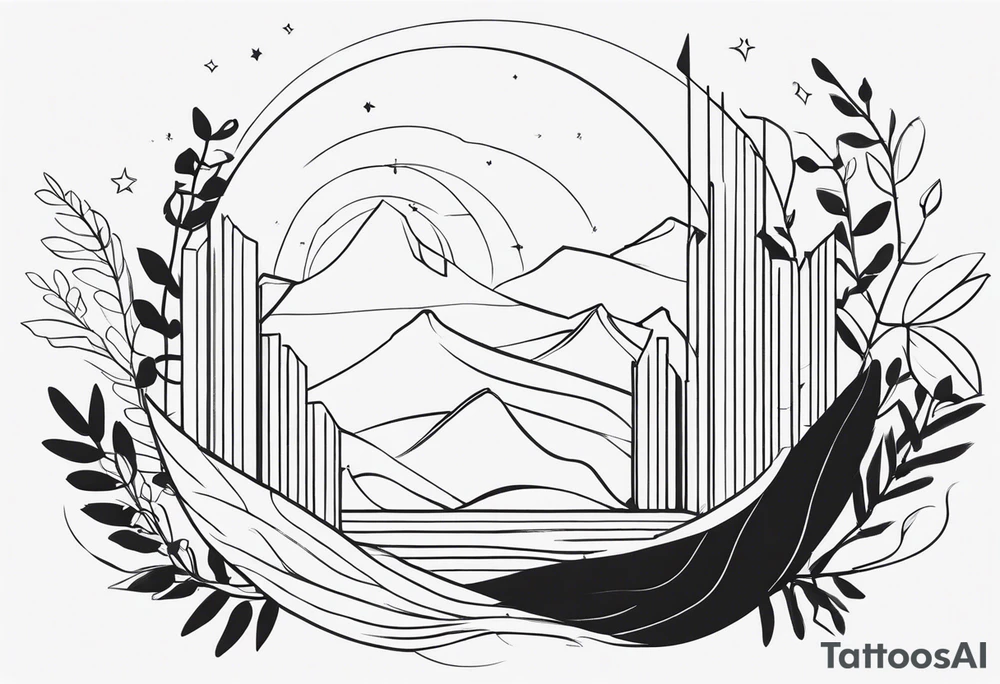thin line tattoo idea