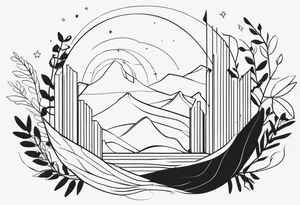 thin line tattoo idea