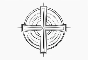 Picture of a simple cross to represent jesus tattoo idea