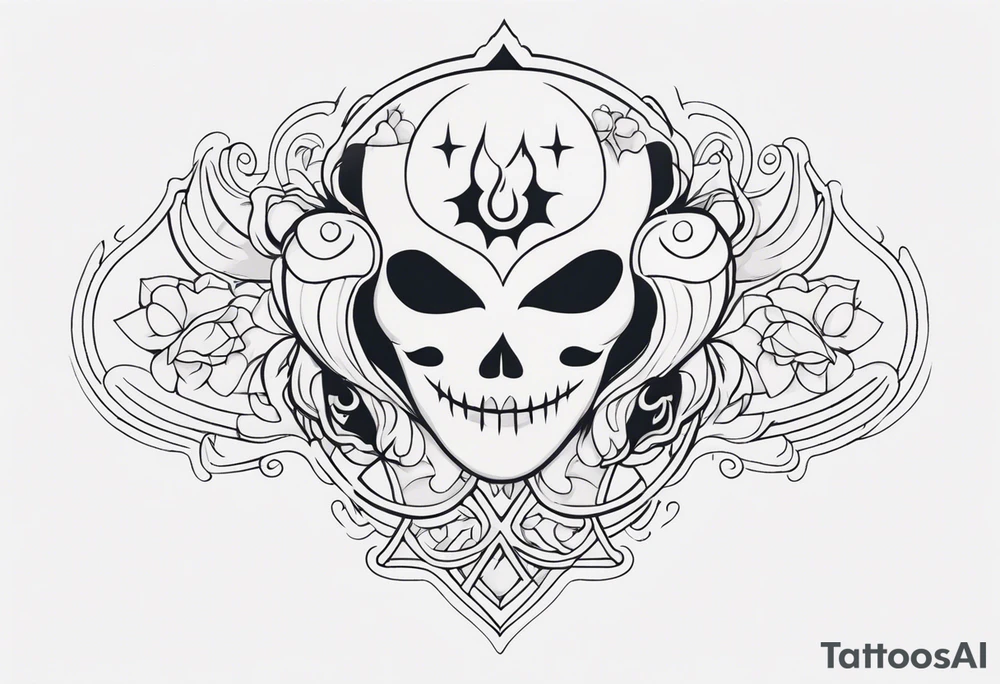 lovely ghost tattoo idea
