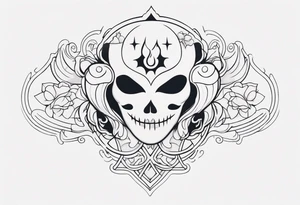 lovely ghost tattoo idea