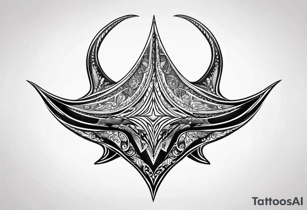 Manta ray neuticsl star tattoo idea