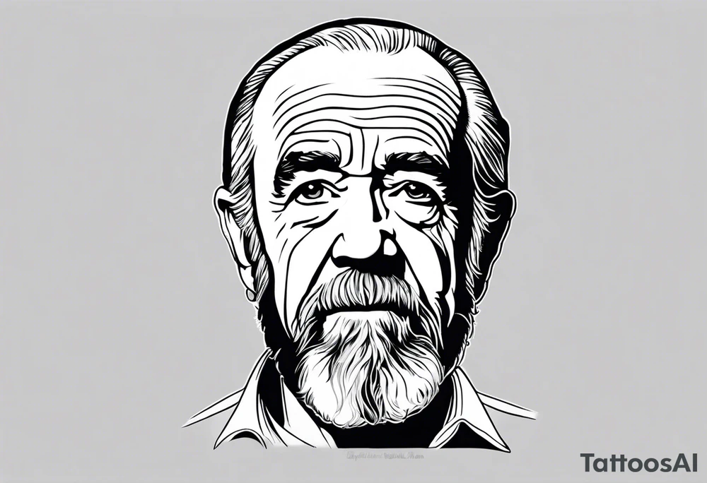 george carlin as a saint tattoo idea