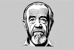 george carlin as a saint tattoo idea