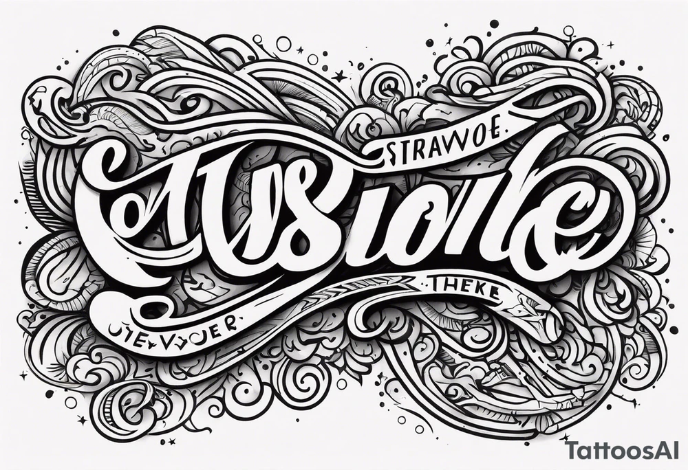 Two words crossing tattoo idea