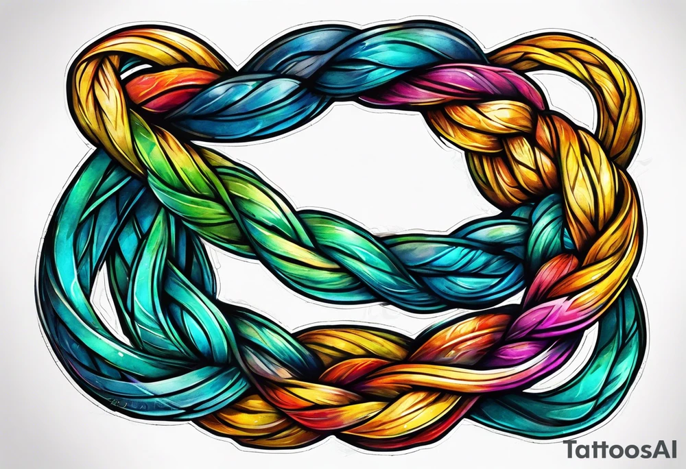 Reef knot tattoo idea
