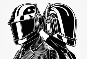 daft punk zrh tattoo idea