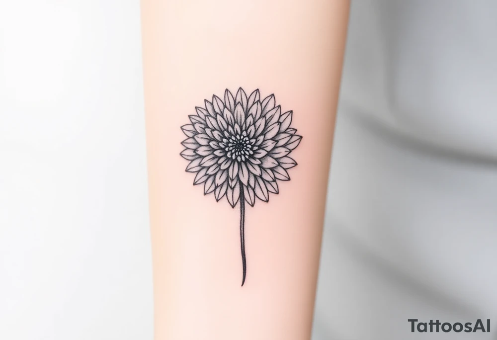 Chrysanthemum tattoo idea