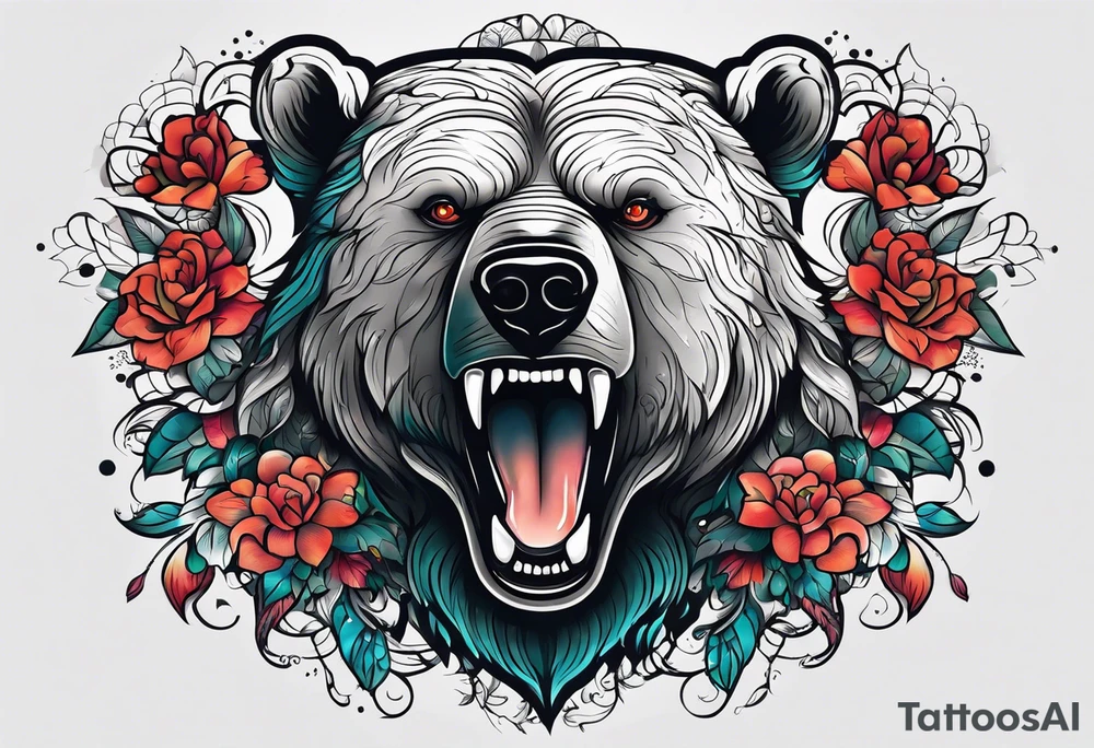Dancing bear tattoo idea
