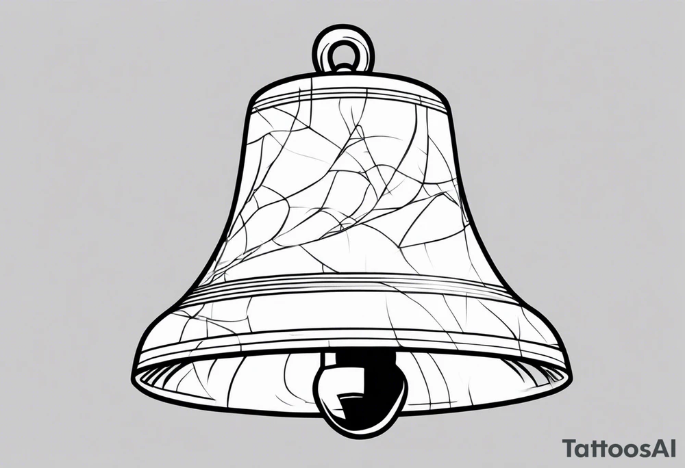 cracked bell tattoo idea