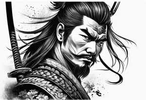 samurai theme tattoo design for upper arm tattoo idea