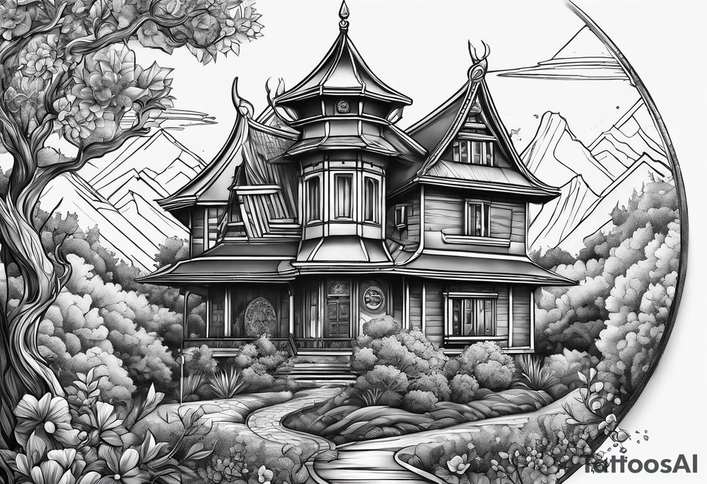 Lebensbaum mit 2 Daten. tattoo idea