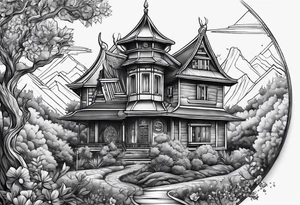 Lebensbaum mit 2 Daten. tattoo idea
