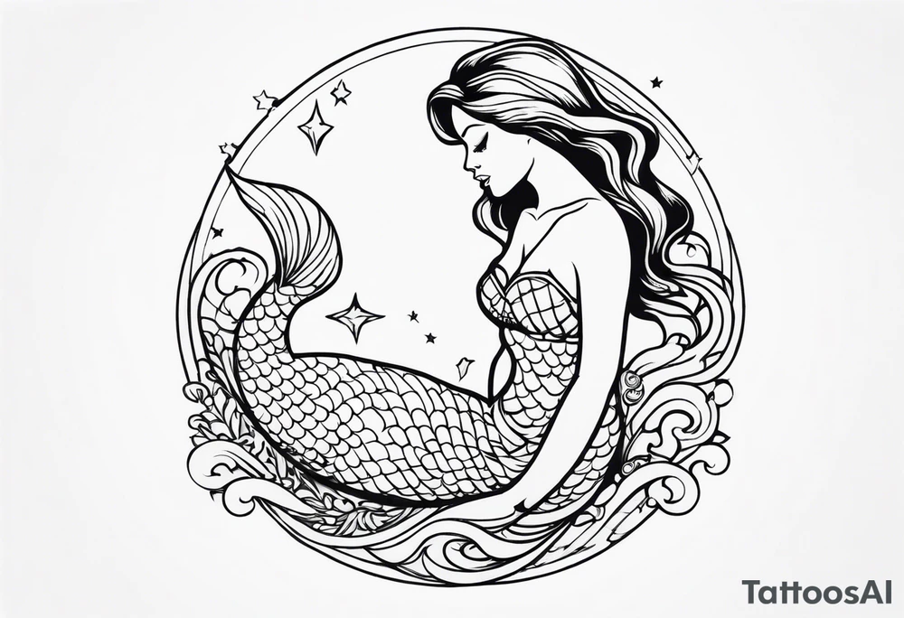 Mermaid tattoo idea