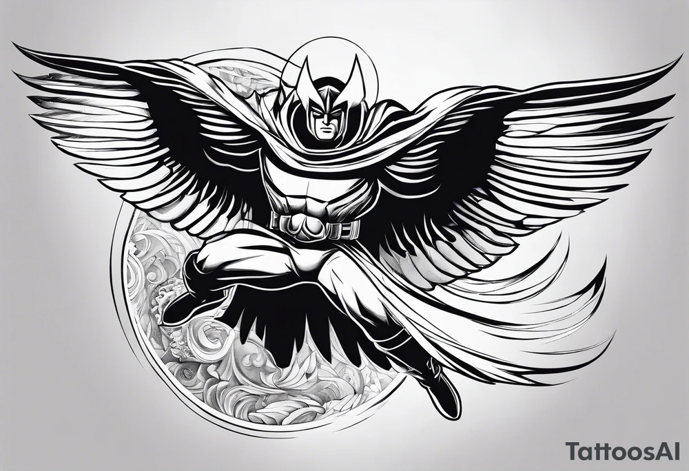 Magneto flying tattoo idea