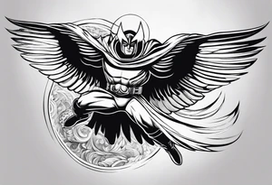 Magneto flying tattoo idea